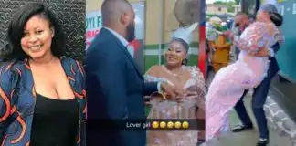 Popular Yoruba Actress Joke Jigan weds longtime lover at Ikoyi marriage registry