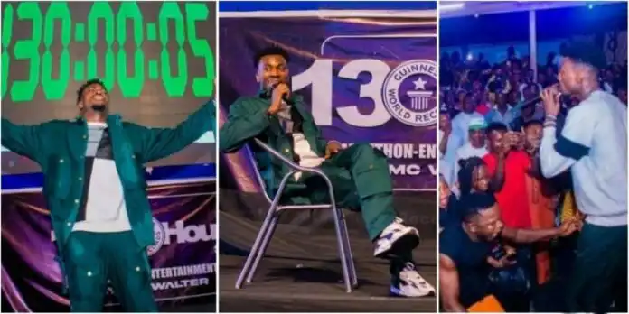 GWR: Nigerian MC completes 130 hours talking marathon, shares experience GWR: Nigerian MC completes 130 hours talking marathon, shares experience