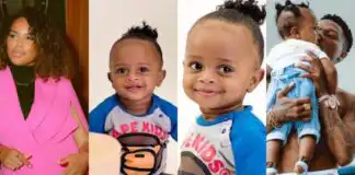Jada Pollock celebrates son