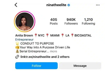 OBO Effect in Place as Anita Brown Gains Over 400K Instagram Followers Days After Claiming Davido Impregnated Her 1 anita
