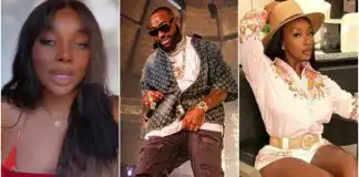 “You’re going too far, be quiet” – Davido’s alleged French side chic, Ivanna Bay cautions Anita Brown