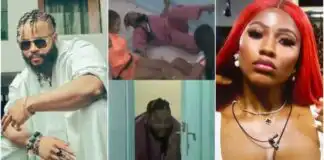Whitemoney exclaims, runs out of room as Mercy Eke asks for a kiss