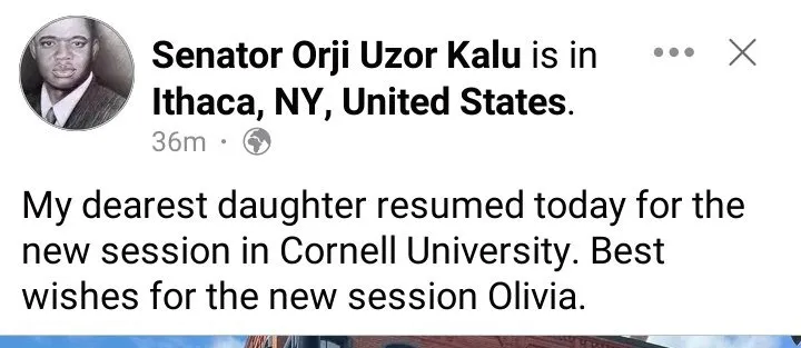 Orji Uzor Kalu Pictured Together With His Daughter As She Resumes New Session In A University In USA 1 34497fc8b3b33963690afe05abee68fc