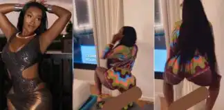 Davido's alleged baby mama, Anita Brown twerks very hard in new video