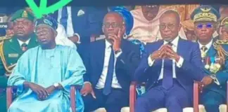 President Tinubu Reportedly Sleeps-Off During Event In Benin Republic