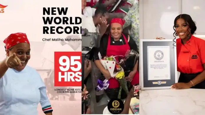 Kenyan-Chef-Maliha-breaks-Hilda-Bacis-Guinness-world-record-for-longest-cooking-marathon-Video