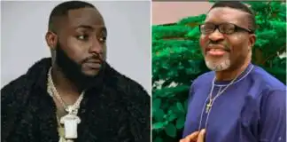 “Even OBO dey bow for Kanayo” – Mixed reactions trail viral video of Davido and Veteran Actor in nightclub