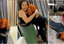 Ruby Ojiakor tearfully rolls on the floor, appreciates Toyin Abraham as she lands first cinema movie role