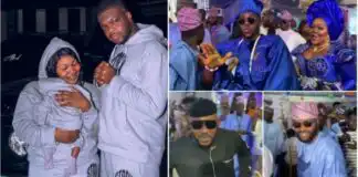 Odun Adekola, Femi Adebayo, others turn up as non-stop money is sprayed at Cute Abiola’s baby naming ceremony