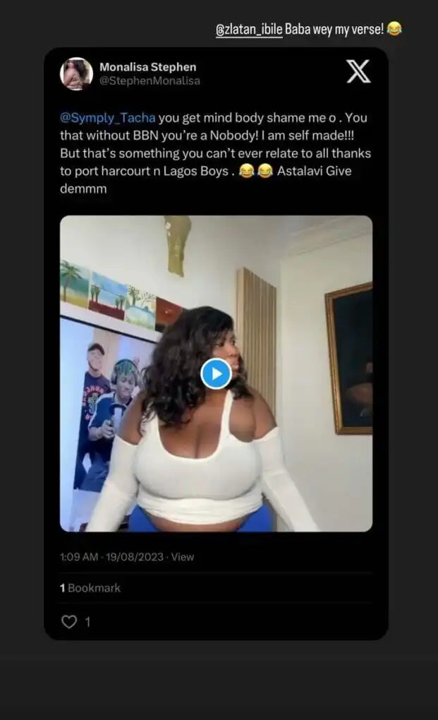 Without BBN you are nobody Monalisa Stephen fires back at