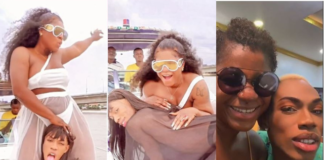 Destiny Etiko and James Brown on boat
