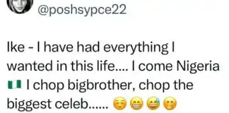 I’ve Had Everything I Want In This Life, I Won BBN & Had Sex With The Biggest Celeb” Ike To Mercy