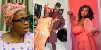 “Freaky daddy is Ashawo” – Taaooma screams as she nabs Mr Macaroni and Mummy Wa together, makes video of them