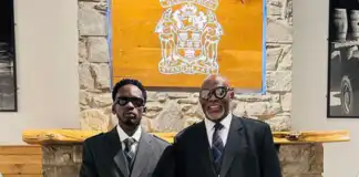 RMD causes a stir as he twins in skirt with Mr Eazi (Video)