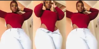 Beautiful lady displays curvy body in new pictures