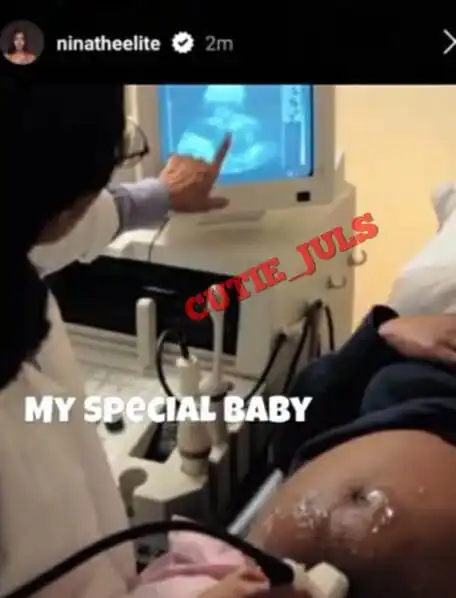 Anita Brown gets exposed for her fake pregnancy scan Kemi Filani blog