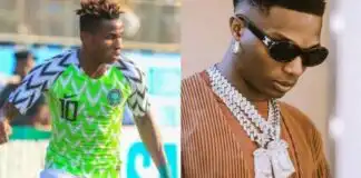 Wizkid My Favourite Artiste – Footballer, Chukwueze