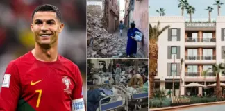 Ronaldo offers hotel to victims of earthquake, Hakimi and others donate blood (Photos)