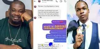 “I get coconut head” – Man says as he leaks private chat with Don Jazzy