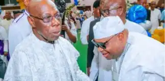 You're not only a dancing governor but also a hard working one – Obasanjo praises Adeleke