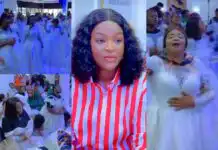 “Hope they tested their character too” Reactions as single Nigerian ladies attend faith testing of wedding gown prayer service with Chacha Eke (Video)