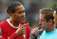 Van Dijk gets extra match ban for red-card reaction