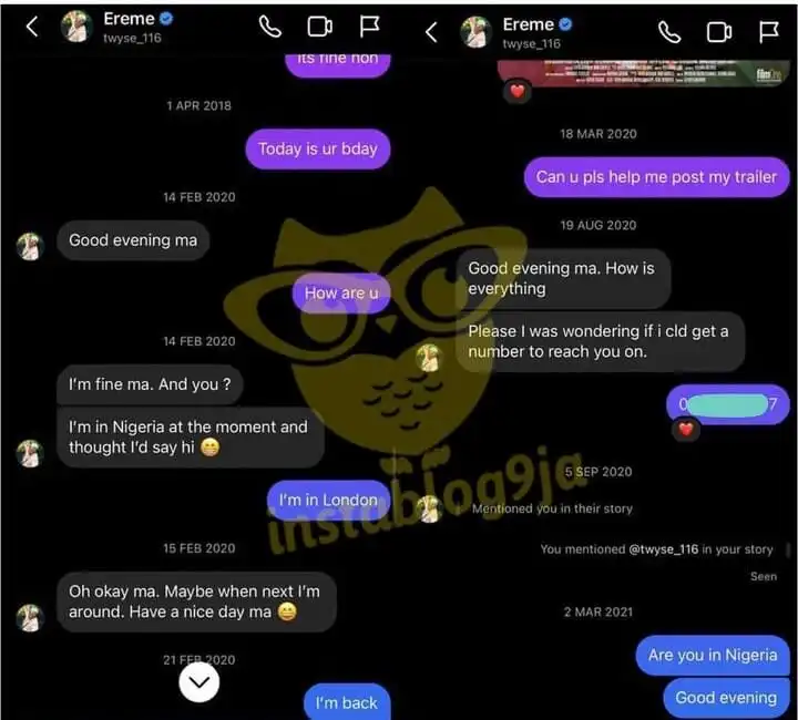 Toyin Abraham releases evidence against Twyse following his interview accusing her of clout chasing with