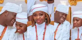 Olori Ashley affirms love for Ooni of Ife as they mark first wedding anniversary