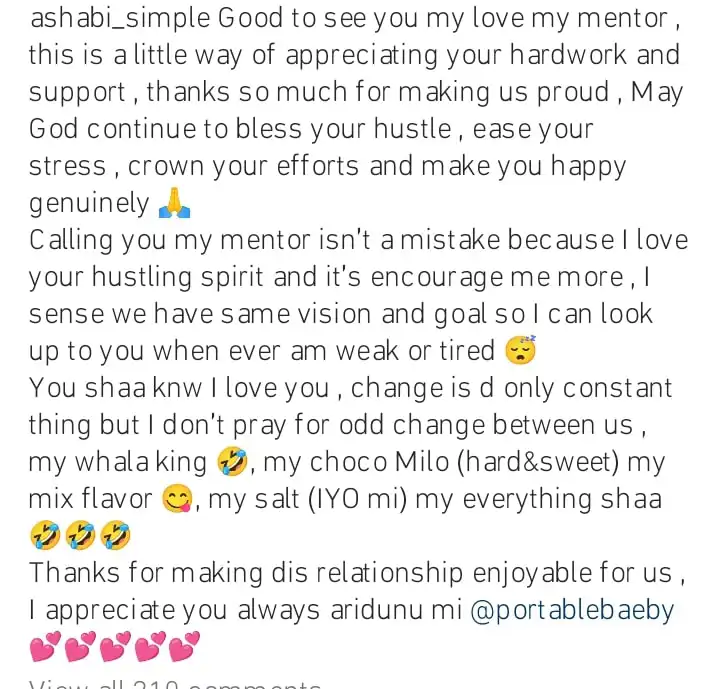 Thanks for making this relationship enjoying for us Ashabi welcomes Portable home in grand style Kemi Filani blog min