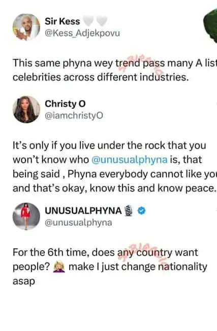 You must live under the rock if you dont know Phyna Christy O and Kess slam Davido Kemi Filani blog min