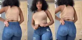 Pretty lady Shapkia shakes the internet as she flaunts her backside whiles dancing (Watch video)