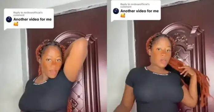 A Ghanaian lady with big curves flaunts her body in pink shorts (Watch video) A Ghanaian lady with big curves flaunts her body in pink shorts (Watch video)