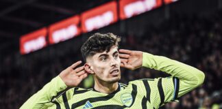 Brentford 0 v 1 Arsenal: Arsenal go top with late Havertz goal at Brentford