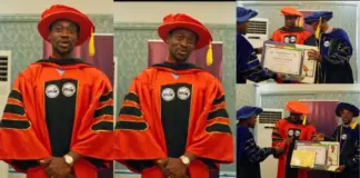 Actor Adedimeji Lateef excited as he bags honourary doctorate degree in Art and Culture (Video)