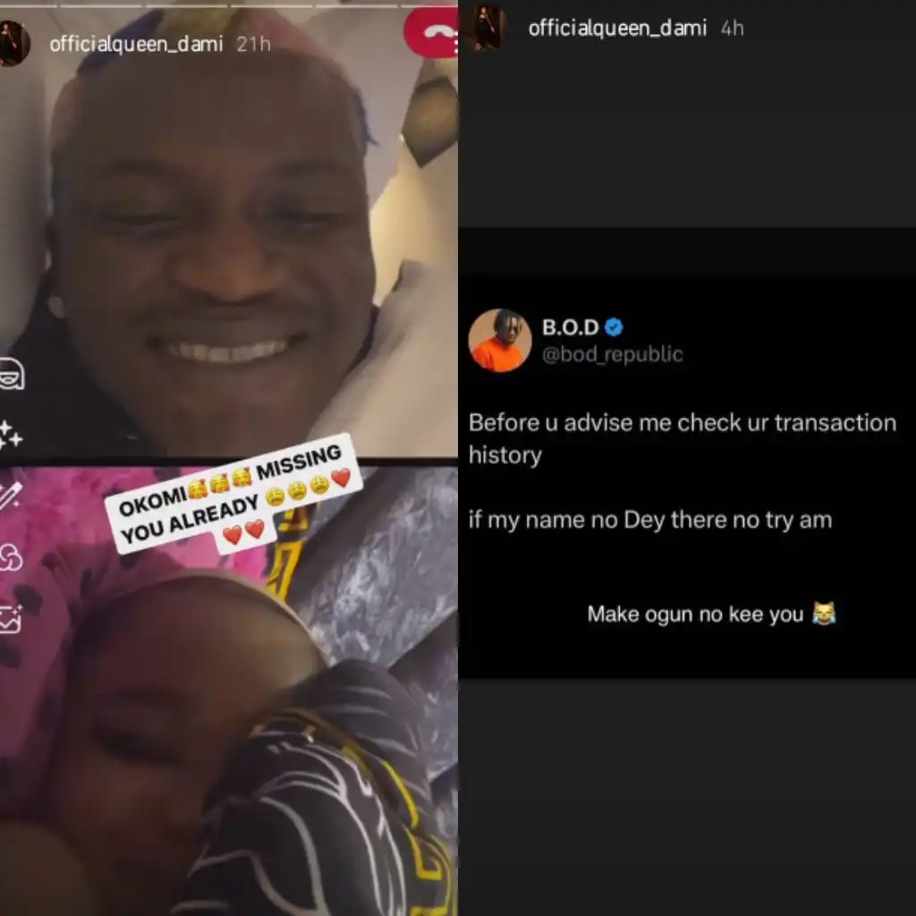 Before you advise me check your transaction history Queen Dami tells haters over relationship with Portable
