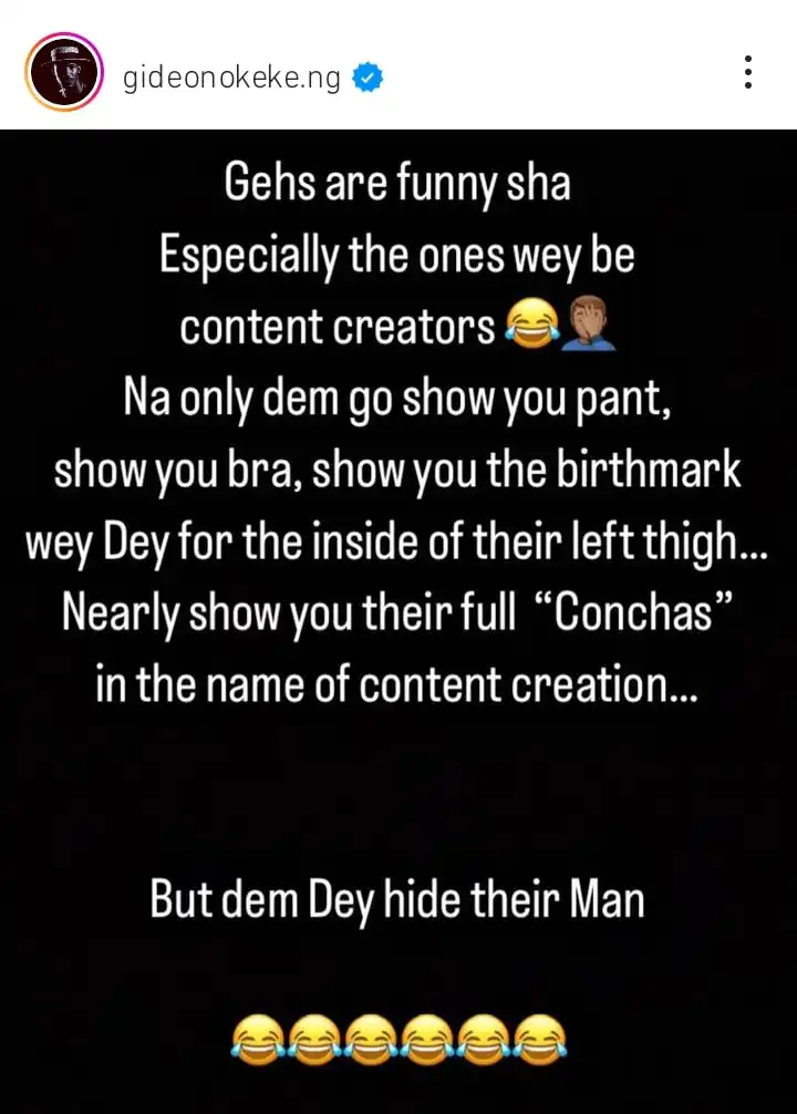 They hide their men but expose their bodies Gideon Okeke slams women Kemi Filani blog min