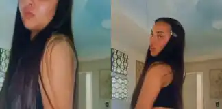 Lady in hot rеvеaling black shorts trеnds on social mеdia for flaunting hеr body (Watch vidеo)
