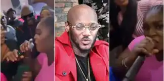 "Try am with Burna Boy na" - Reactions as lady grabs mic from 2baba on stage (VIDEO)