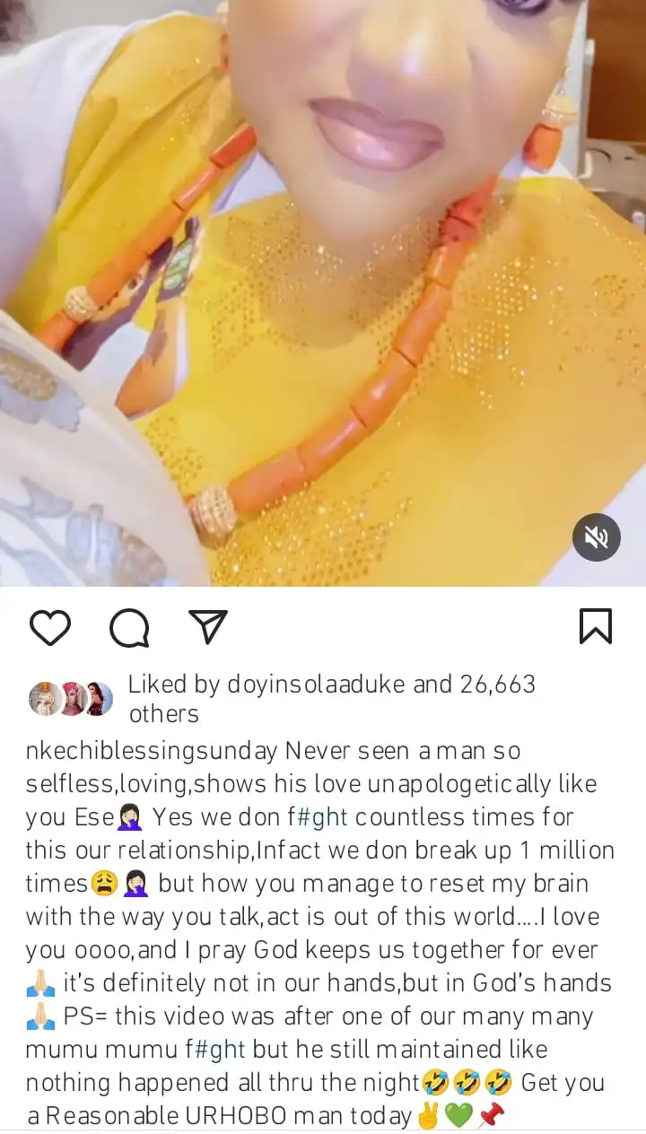 We have broken up 1 million times but you always rest my brain Nkechi Blessing tells.lover Kemi Filani blog min
