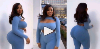 See Video of Class Smart Nigerian Lady Who Causes Waves with her Assets in front of a Chopping mall (Video)