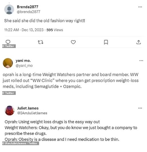 Oprah Winfrey Dragged for Confessing That She's On Weight Loss Drug While Being An Ambassador For Weight Watchers 3 oprah3