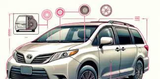 Here is the image illustrating "Locating the Spare Tire on Toyota Sienna."
