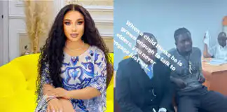 “Let it begin” Tonto Dikeh expresses as she arrests VeryDarkMan