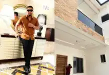 Nollywood Actor, Mike Godson marks the New Year with a multimillion-naira house in Lagos (Photos)