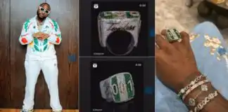 Davido acquires multi-million diamond ‘001’ ring (Photo/video)