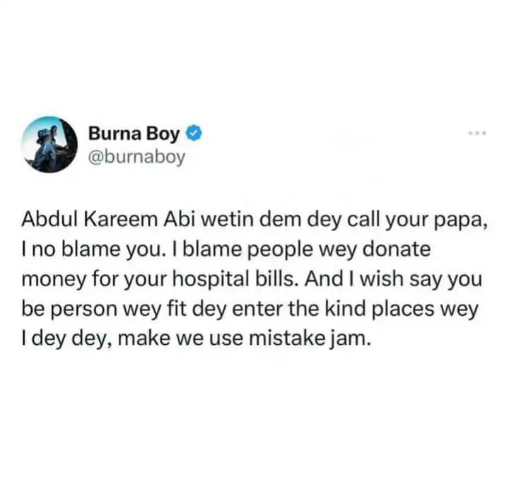 I blame the people that donated money for your hospital bills Burna Boy slams Eedris Abdulkareem Kemi Filani blog min 1