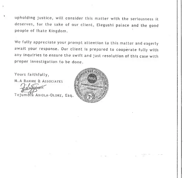 Oba Elegushi files petition against Bukky Jesse others over allegations of fathering Mohbads son Kemi Filani blog min