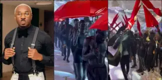 Pretty Mike storms Veekee James wedding