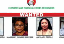 EFCC declares Emefiele’s wife and three others wanted for embezzling Nigeria’s funds
