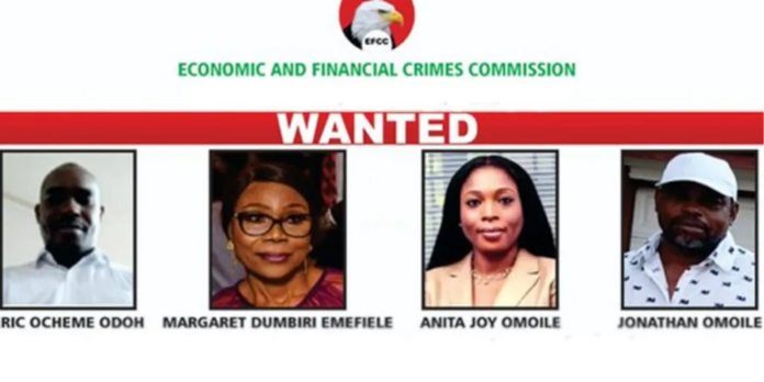 EFCC declares Emefiele’s wife and three others wanted for embezzling Nigeria’s funds